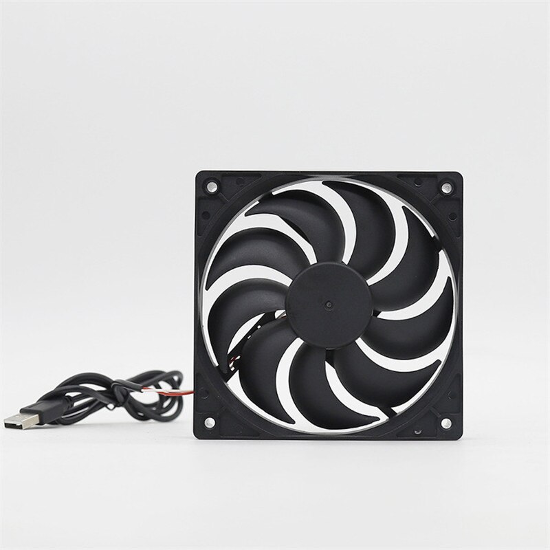 Draadloze Router Fan 5V Usb Power 120Mm Fan Pc Cooler Tv Box Cooling Cooler Desktop Fan Koeler Beschermende netto Stille Koelventilator