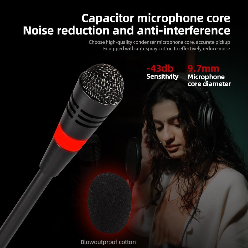Wired PA Paging Microphone System Desktop Standing Conference Microphone Adjustable Gooseneck Condenser Microphone