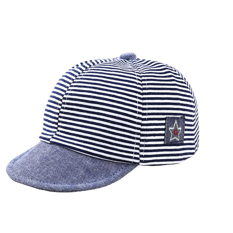 a rayas sombrero para bebé Linda gorra de béisbol de algodón para bebés de 6 a 20 meses, gorro para el sol de verano, primavera Otoño, gorra con visera