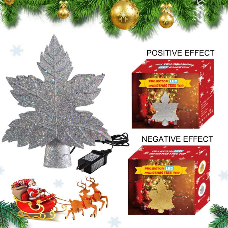 Kerstboom Projectie Lamp Sneeuwstorm Kerstboom Top Licht Led Boom Top Ster Projectie Lamp Kerstboom Decoratie