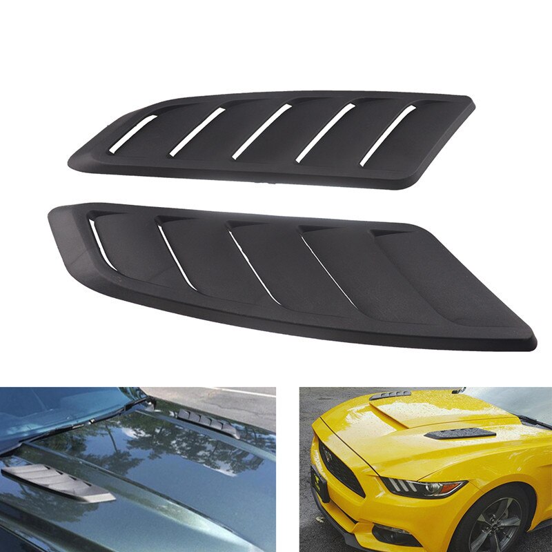 AU04 -Car Rear Window Shutter Louver Cover Trim Decor for ford Mustang