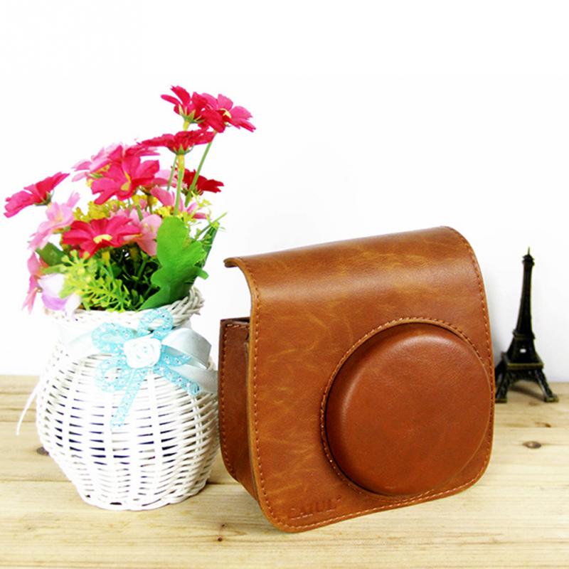 Classic Vintage Leather Camera Strap Bag Case Cover Pouch Protector Voor Polaroid Camera Voor Fuji Fujifilm Instax Mini 8