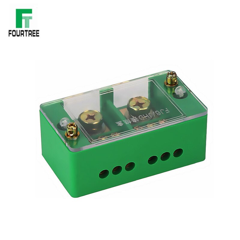1Pcs Single Phase Junction Box Quick Connect Terminal Box Splitter Metering Cabinet Wire Connection High Power Block FJ6