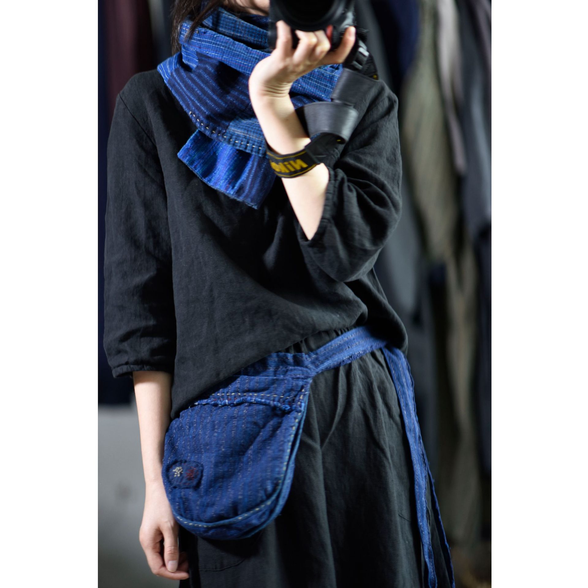 Women Men Vintage linen Patchwork Bag Small Bag Shoulder Bag