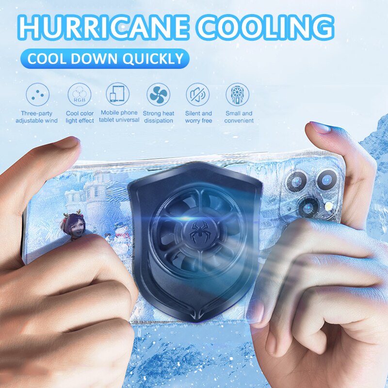 Universal Mobile Phone USB Game Cooler System Cooling Fan Gamepad Holder Stand Radiator For Iphone Huawei Samsung Xiaomi Phone