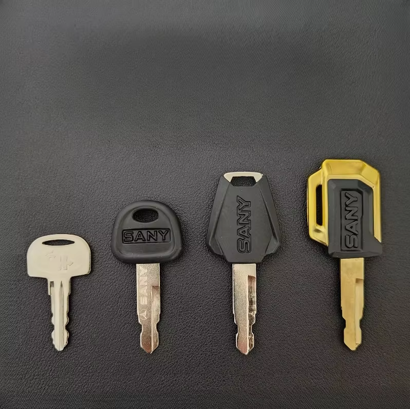 Baggerschlüssel für Sany Start Ignition 55 60 75 135 215 Werkzeugkasten Kraftstofftank Universal Türschloss: Orange