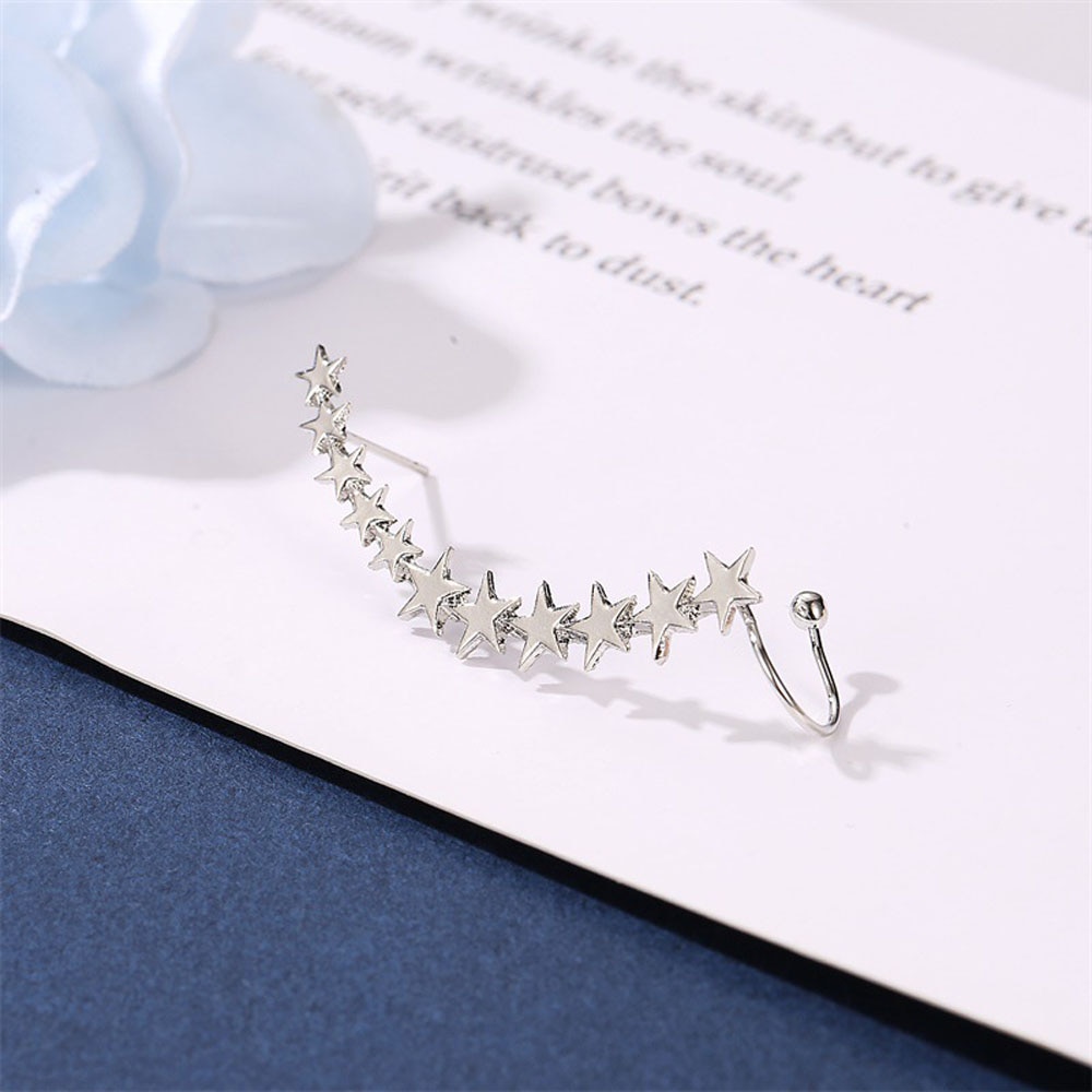 Mode Gouden Kleur Ster Vorm Lange Oor Manchetten Bohemian Clip Op Oor Manchet Voor Vrouwen Earring Clips Sieraden
