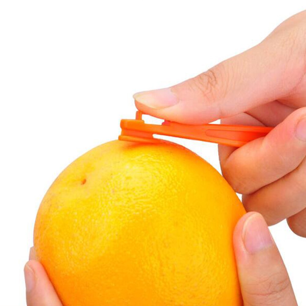 2pz Arancione pelatrici Agrumi Taglierina Doppio di lato Limoni di Rimozione Apri Accessori Da Cucina gadget (Arancione)
