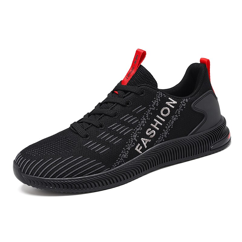 Damyuan Summer Men Shoes Sneakers Running Shoes Sports Big Size 46 Breathable Lace-up Women Shoes Casual Shoes: Black / 9.5