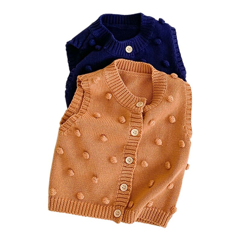 Mode Baby Vest Jas Handgemaakte Bal Baby Meisje Jongen Kleding Herfst Baby Meisjes Jongens Bovenkleding Peuter Baby Vest Jassen 1pc