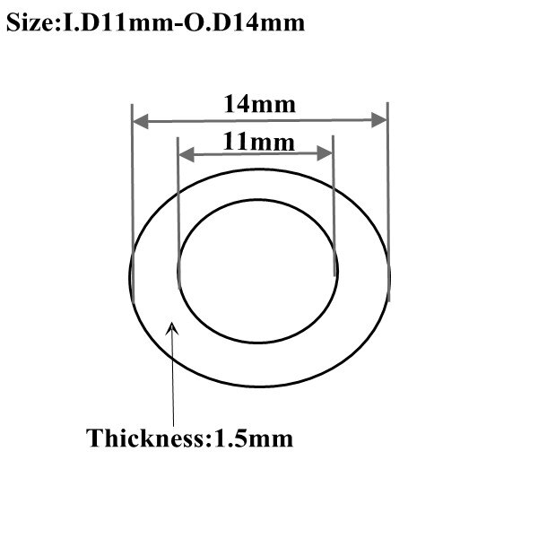 O.D5 ~ 16Mm Zwart Pvc Pijp Tuin Thuis Irrigatie Drip Watering Buis Aquarium Aquarium Harde Buis Waterleiding voor Tuin 50Cm Lange: 11x14mm
