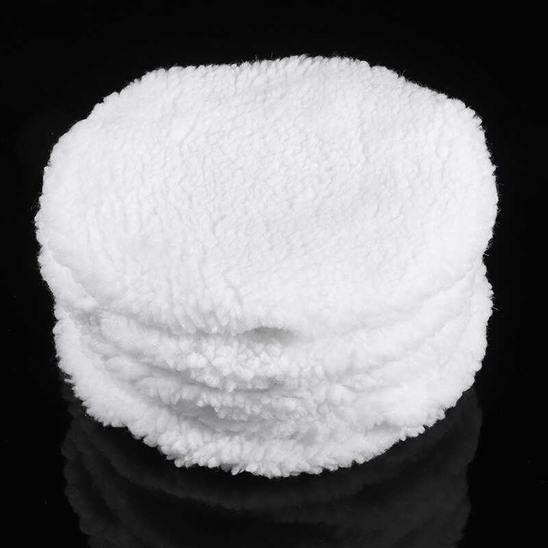5pcs 240mm 9-10inch White Wool Polishing Buffing Buffer Sleeve Pad for Car Polisher Cleaning Tools Kit Accessories