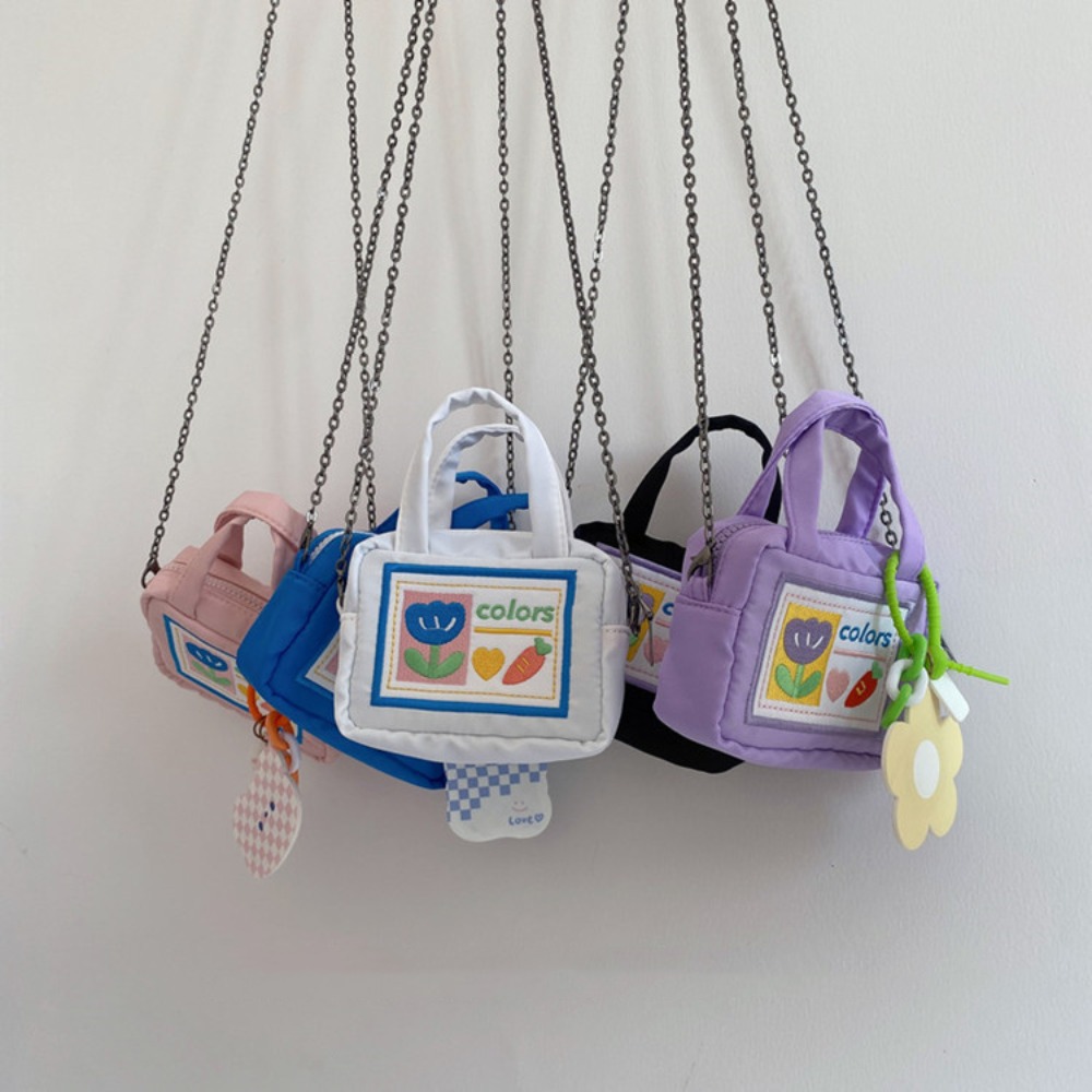 Kreskówka Kwiat Kawaii Torba na aparat CCD Ultralekka kolorowa urocza torba do przechowywania Przenośna mini mała torba na drobne szminki