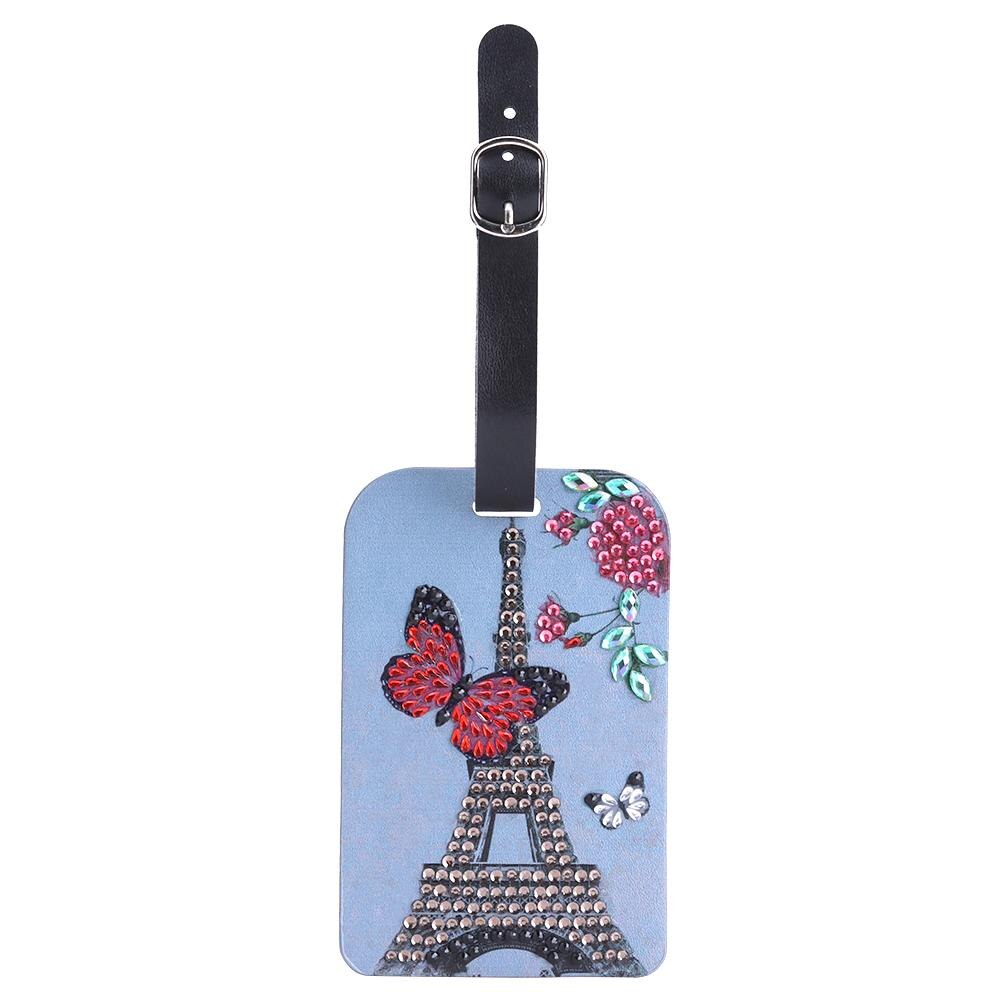 Diamond Painting Luggage Boarding Pass Suitcase Label Butterfly Mandala DIY Special Shape Diamond Embroidery Needlework Craft: 16