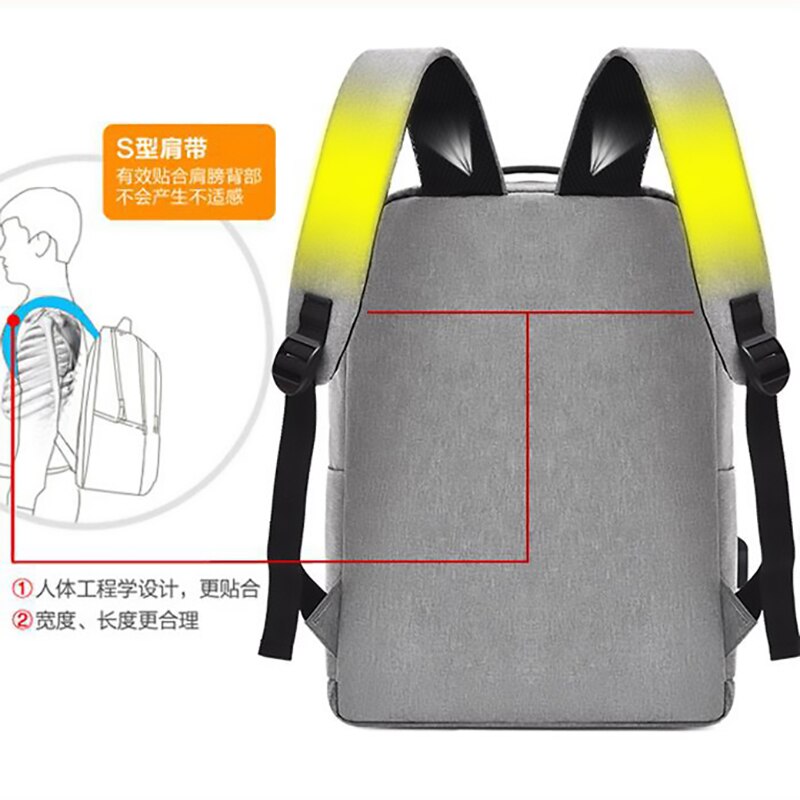 Men Backpack 15.6 Inch Laptop Men Backpack Anti Theft School Bags For Teenager Girl Boys Shoulder Bags