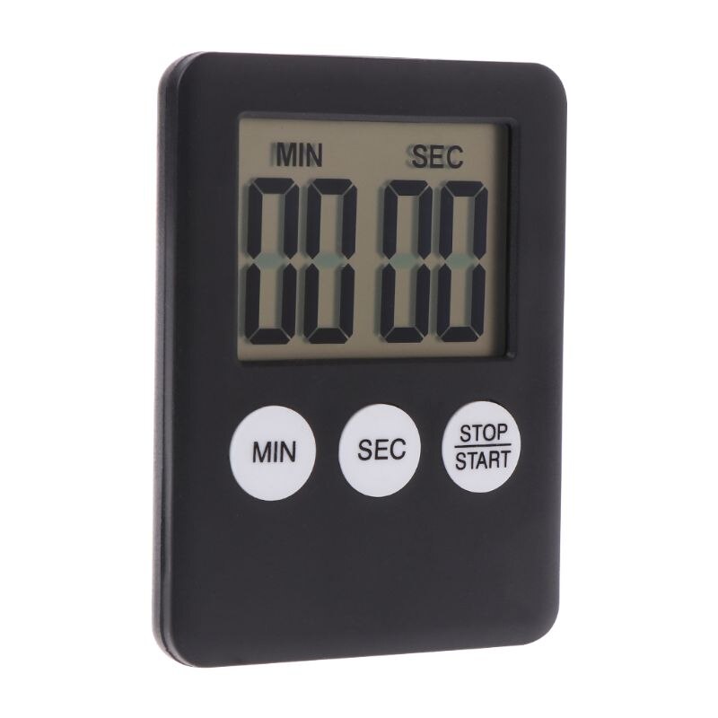 3 couleurs Super mince électronique LCD écran numérique cuisine minuterie carré cuisson compte à rebours alarme aimant horloge