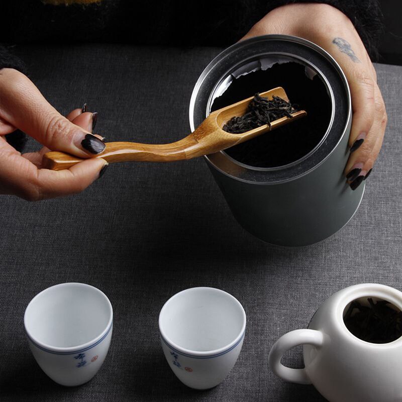 1pc chinese kungfu bamboe thee koffielepel schep matcha poeder theelepel schep 18*3cm