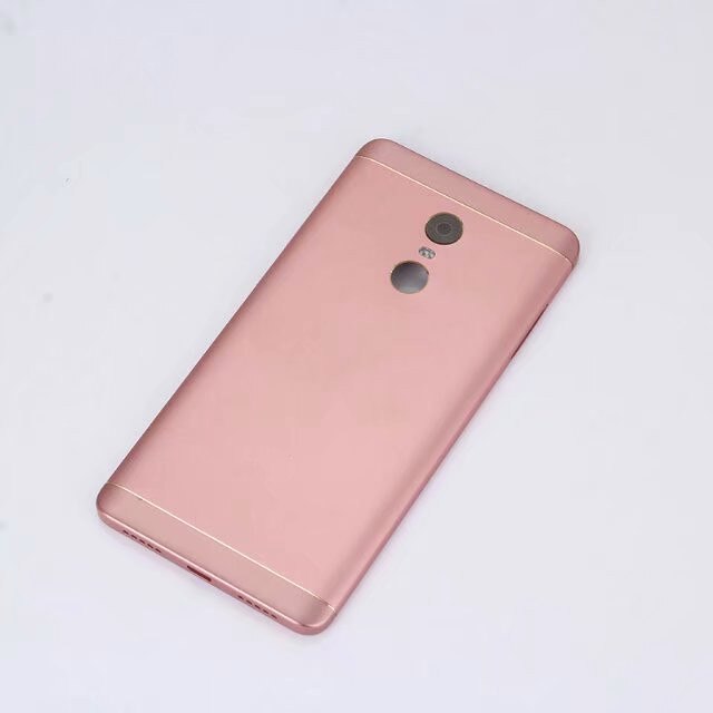 Carcasa trasera Original para Xiaomi Redmi Note 4 versión Global/Note 4X carcasa trasera metálica para batería + botones de la cámara de vidrio