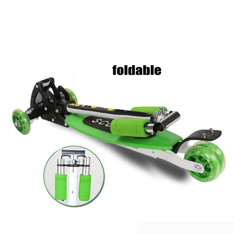 Scooter per bambini Bulex con 4 ruote Flash PU piega per bambini auto scivolosa spedizione Skuter Trottinette per bambini