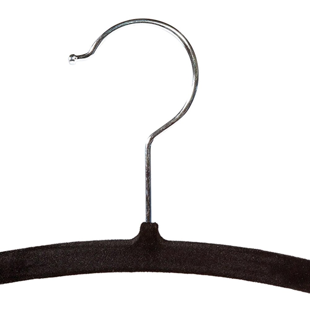 10pcs Home Durable Clothes Rack Ergonomic Pile Coating Non Slip Arched Hangers Swivel Hook Anti Slip Multifunction Space Saving