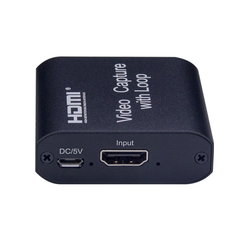 4k videooptagelseskort usb til hdmi med ring ud aluminiumslegering hd videooptagelseskort understøtter 4k*2k skærme