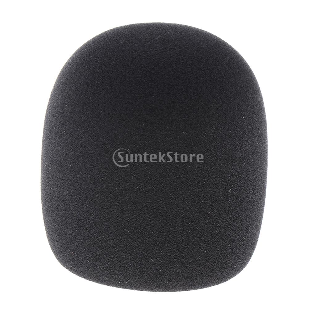 Large Size Black Microphone Foam Cover Mic Protection For Recording 4cm