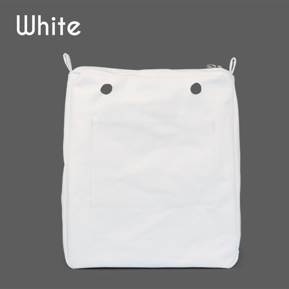 Canvas Insert Tela Insert Lining for O CHIC Lining Canvas Waterproof Inner Pocket for Obag OCHIC: White