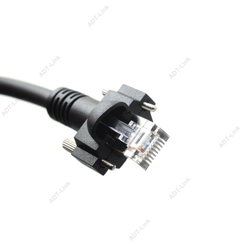 Cable GIGE RJ45 con montaje en Tornillo Gigabit Ethernet Cables de cámara Digital Industrial flexibilidad y resistencia a la flexión