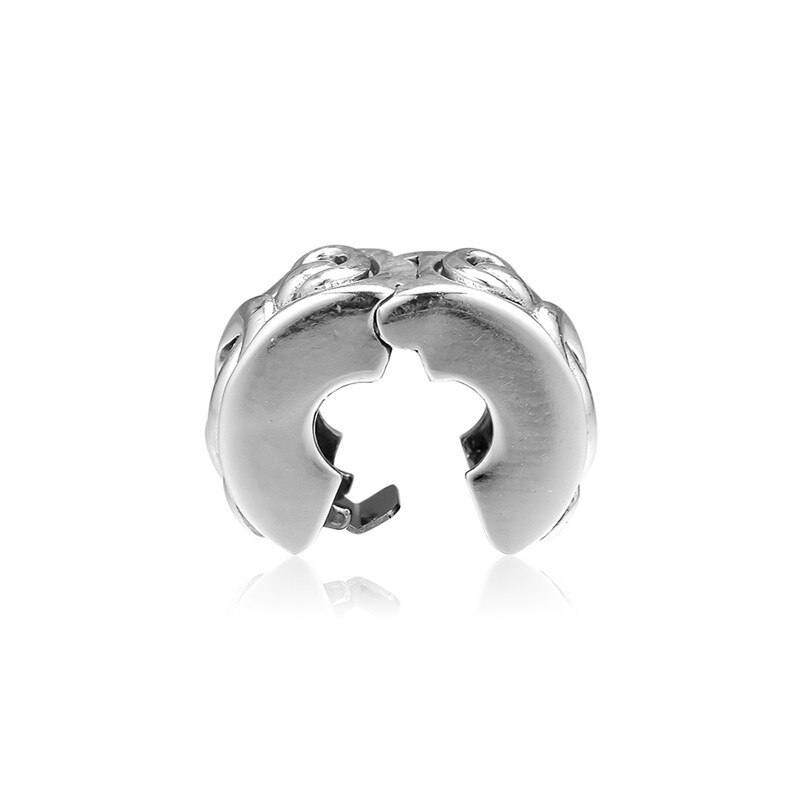 Coeur noué pince perles pour Bracelets à breloques femmes bricolage argent 925 Vintage perles breloque pour la fabrication de bijoux amour signe