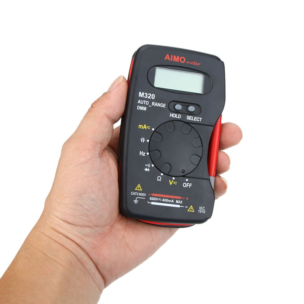 Aimo M320 Zakformaat Professionele Handheld Lcd Digitale Multimeter Frequentie Capaciteit Meting Data Hold Auto Varieert