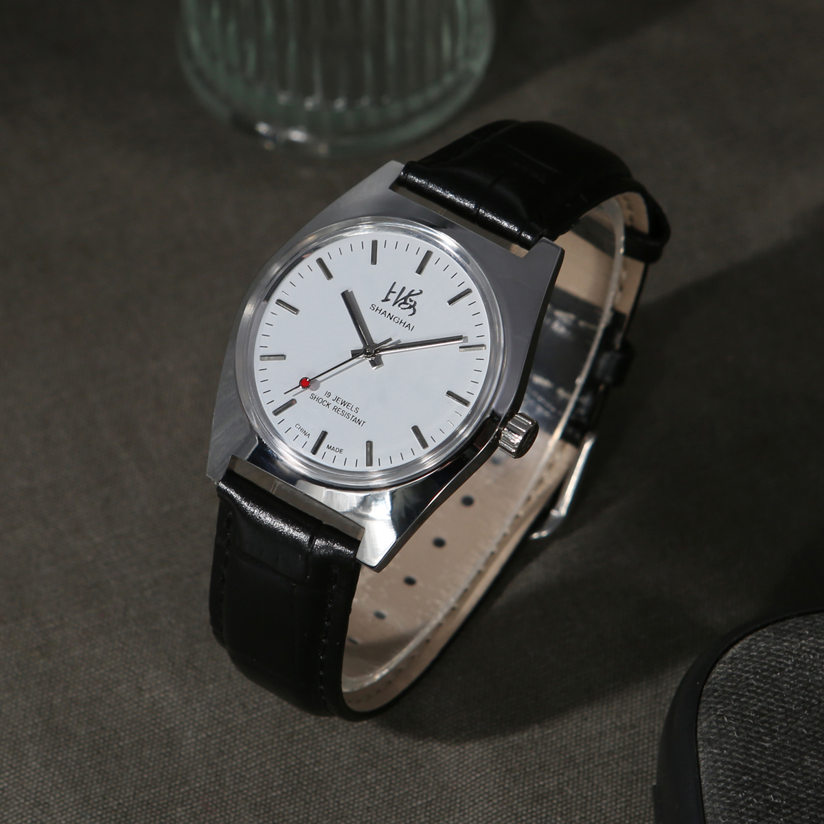 Shanghai 7120 mechanische Uhr mit Handaufzug für Herren, 36 mm, Retro-Business-Uhr, klassischer, schlichter Look: Mehrfarben