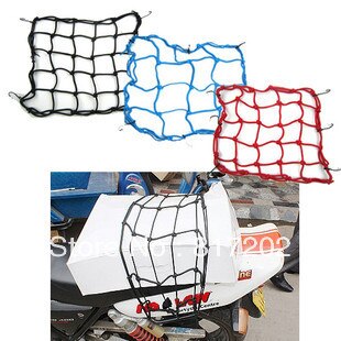 4 STKS Motorcycle Bike ATV Offroad Board GoCart accessoires GETANKT TKD RACING Universal 6 Haken Bungee Cargo Net Helm Netto