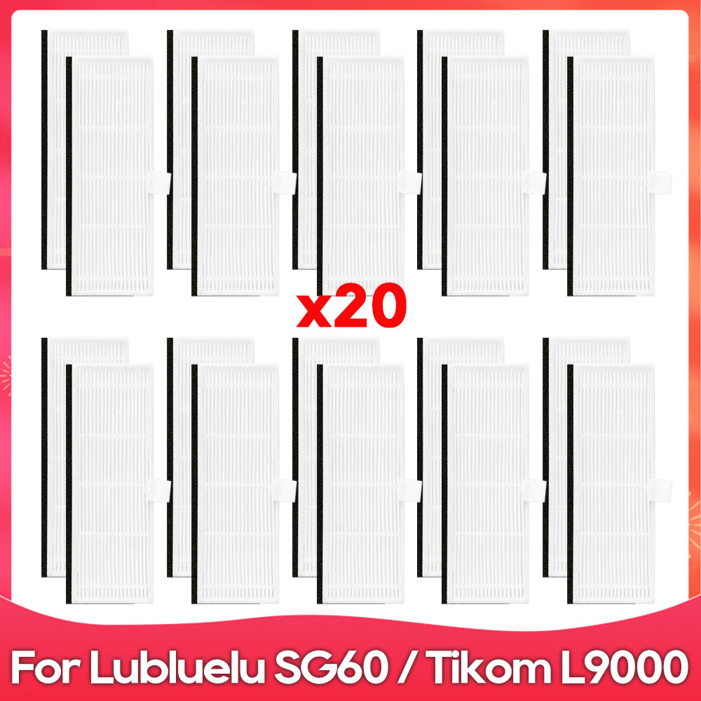 Fit For Lubluelu SG60 / SL60 / SL60D / SL61 / Tikom L9000 Robot Vacuum Parts Accessories Roller Side Brush Hepa Filter Mop Cloth: army green