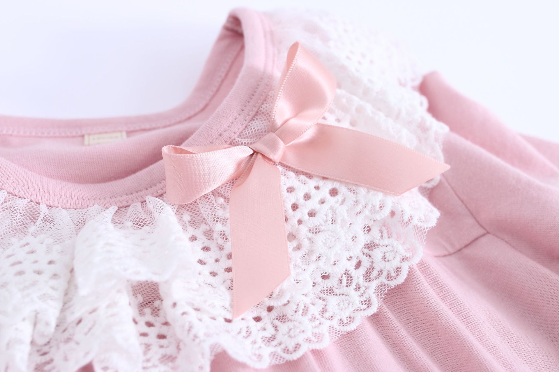 Girls Lace Nightgowns 100% Cotton Long Sleeve Sleeping Dresses Princess Girls Pjs Kids Pajamas Dress for Girls