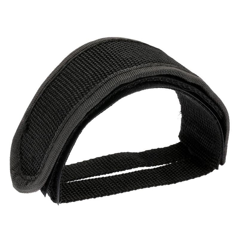 Soldat fast gear fixie bmx cykel cykel anti-slip dobbeltklæbende stropper pedal tå clip strop bælte sort: Default Title