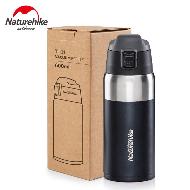 Naturehike 600ML Sport Fles Outdoor Reizen Mok Roestvrij Staal Koffie Thermos Cups Toerisme Camping Draagbare waterkoker