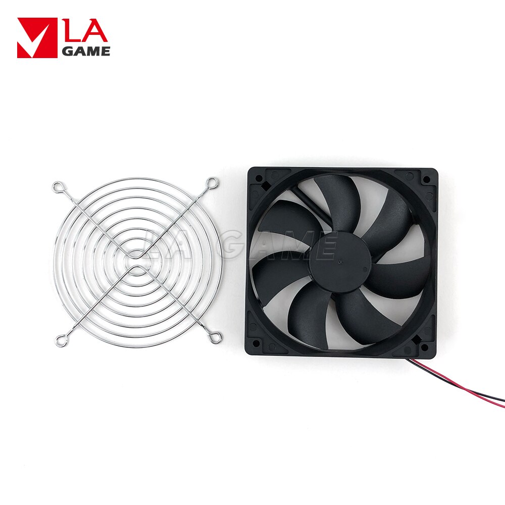 120x120 12V Plastic Cooling Fans With 7 Leaves and grill Arcade Game Machine Parts computer case CPU cooling fan