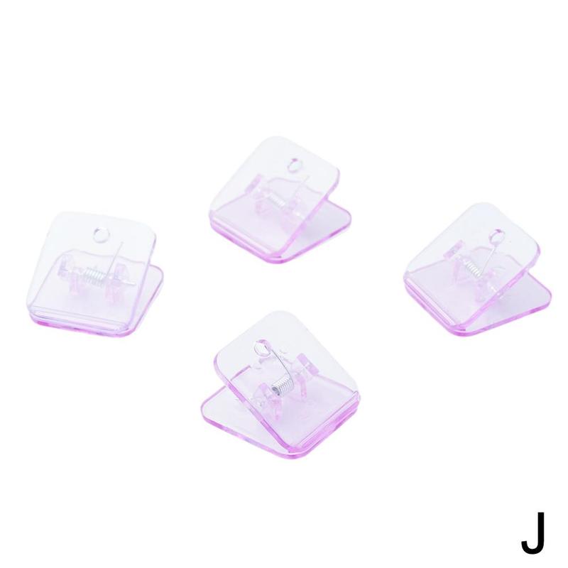 Multicolor Acrylic Clamp Paper Clips Ticket Holder School Supplies Paper Binder Office Student Documents Organizer Clip Boo Z0O9: J