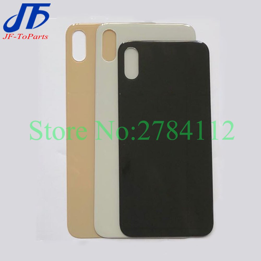 10 sztuk z szerokim większym otworem kamery powrót wymiana baterii szklanej pokrywy dla iPhone 8 Plus X XR XS MAX SE2 tylne drzwi obudowy