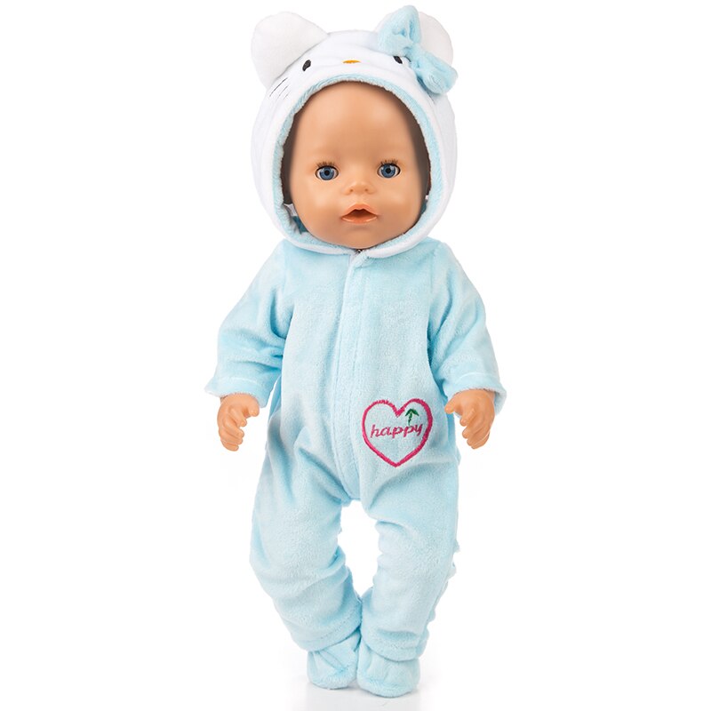 neue Anzug Fit Für 43cm Baby Born Puppe 17inch Geboren Babys Puppe Kleidung: 13