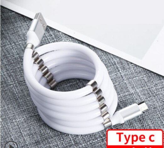 Magnetic Cable 3A Micro USB Quick charge 3.0 Fast Charging Magnet USB Type C Mobile Phone Charger For iPhone 11 X Samsung A30S: Type C cable