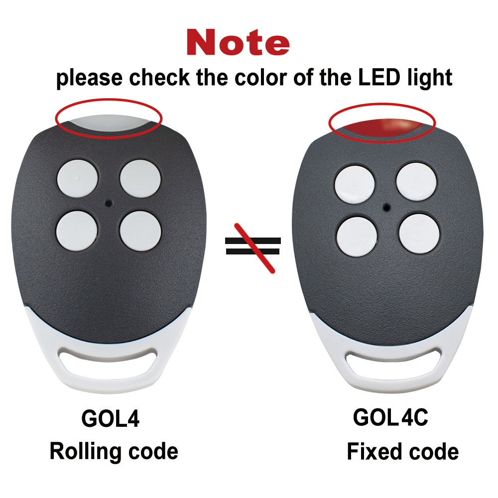 Ditec Gol4 Garagedeur Afstandsbediening Comaptible Met Ditec Bixls2 Bixlp2 Bixlg4 433Mhz Rolling Code Gate Keyfob Zender