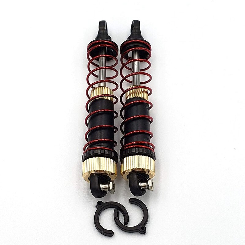 4Pcs RC Shock Absorber Adjustable Assembled Spring Damper Suspension Upgraded Oil Filled Shock 25-ZJ03 for 9125 RC Car