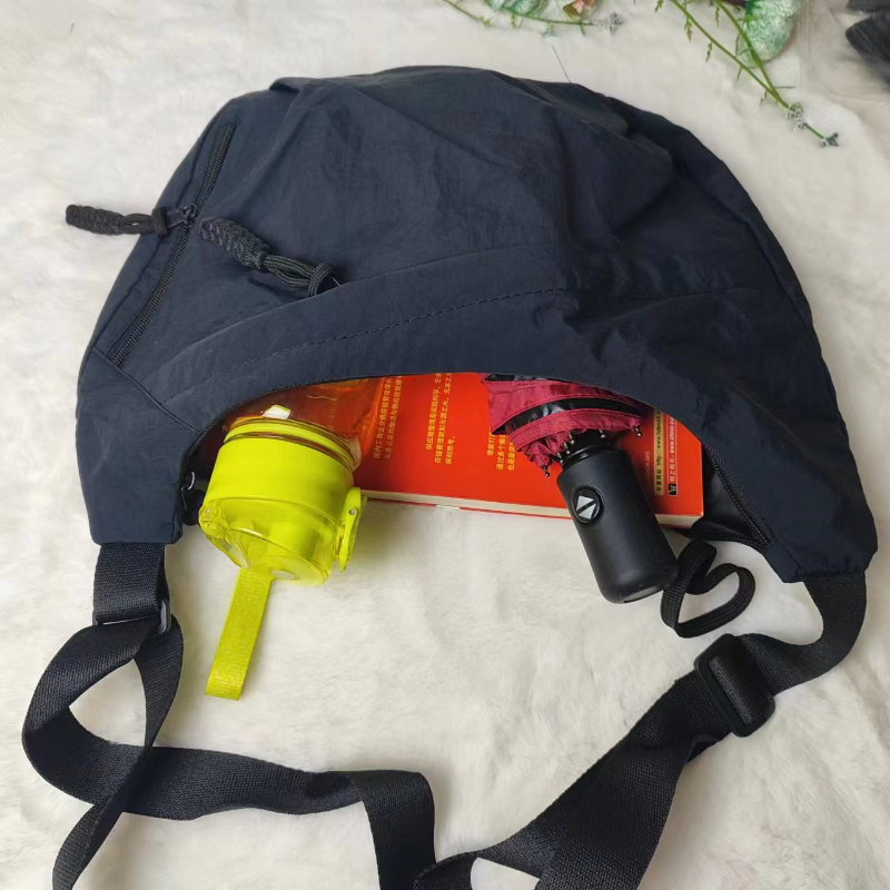 Vrijetijds unisex crossbodytas zomer campus sportstijl schoudertas hobo tas effen kleur grote capaciteit messenger tas