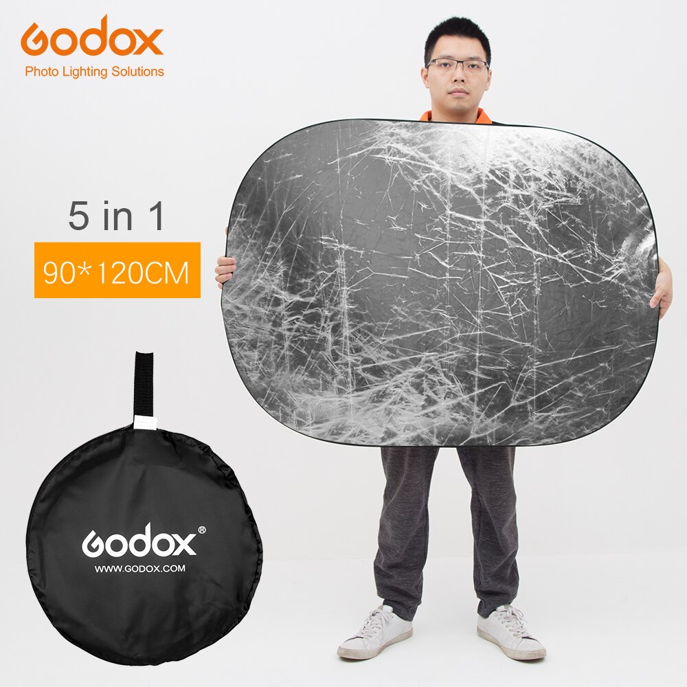 Godox 35 "* 47" 90X120 Cm 5 In 1 Draagbare Ohotography Reflector Board Inklapbare Voor Studio fotografie Reflector