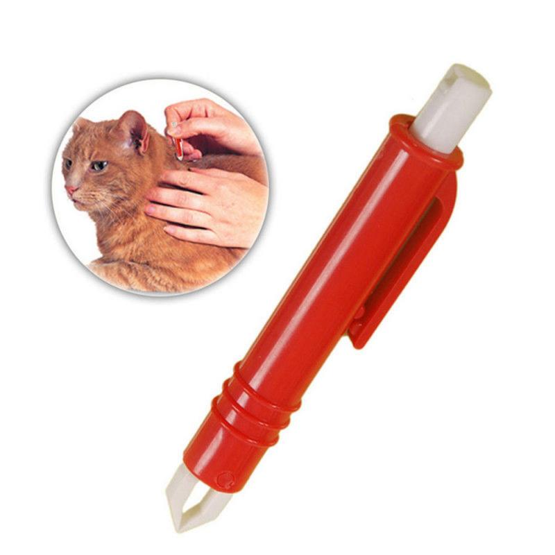 1Pcs Mite Acari Tick Remover Eliminate Tweezers Pet Dog Cat Flea Puppies Groom Tool Fleas Cleaner Tool Support