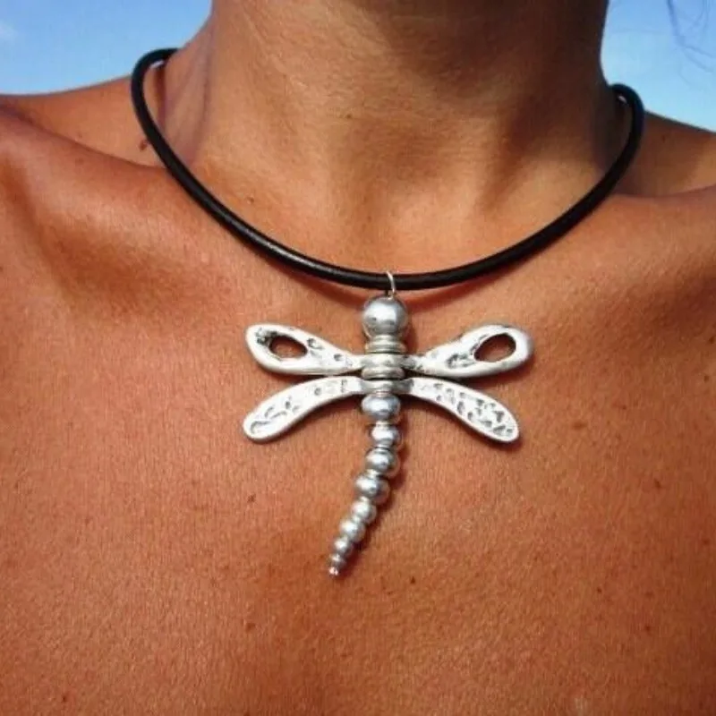 Collar de cuero con colgante de estrella de mar para mujer, joyería Bohemia de playa, de