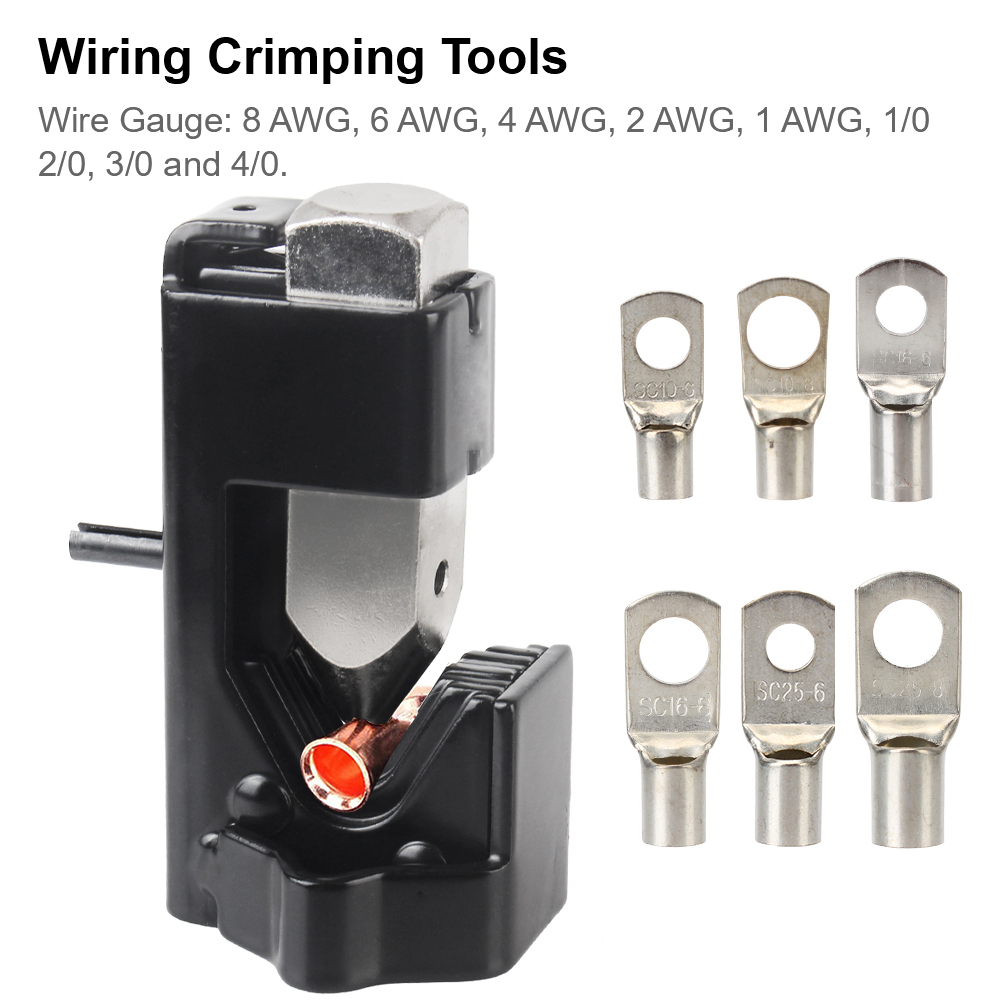 Car Batteries Terminals Crimp Pliers Wiring Crimping Tools Clips 60pcs Electrical SC Terminals RV Boat Accessories Universal