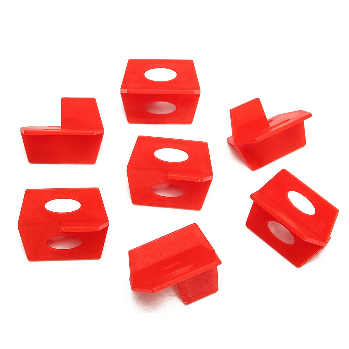 50pcs 2mm Tile Leveling System 3 Side Tile Spacer Cross And T Floor Wall Tool