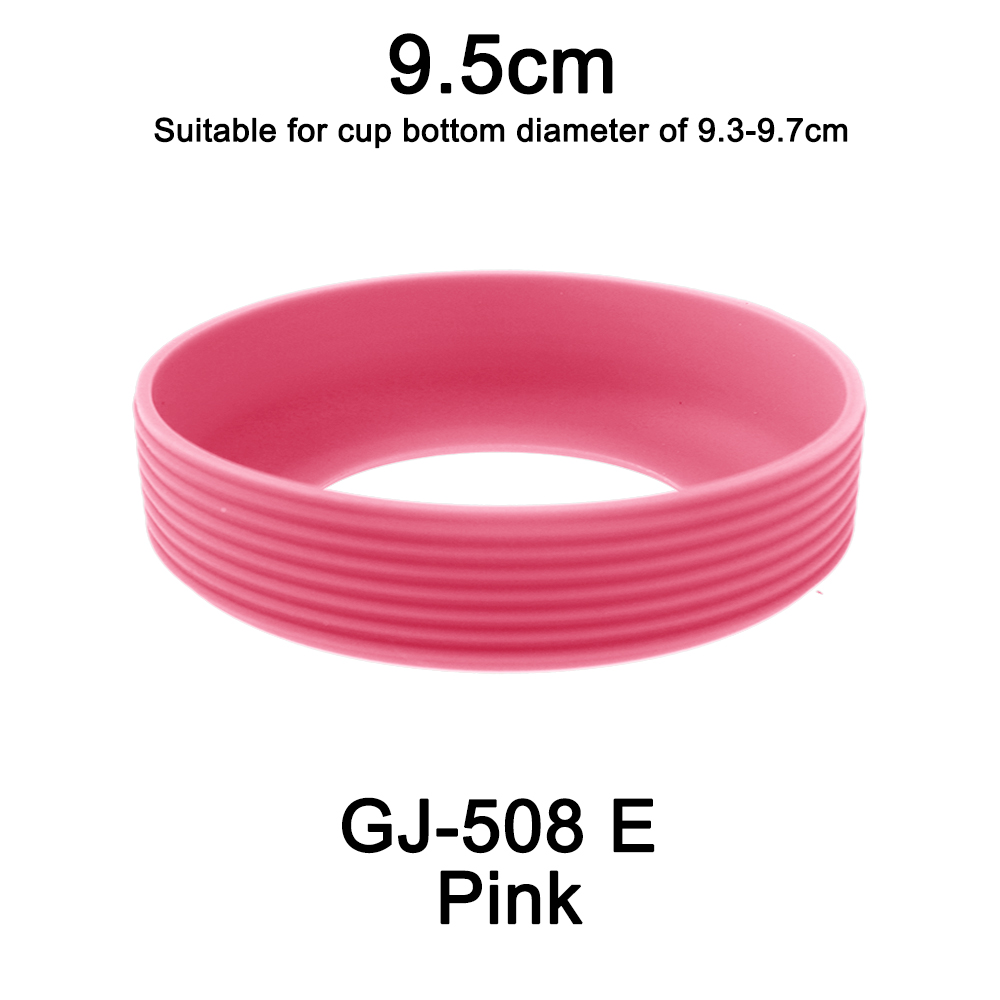 1pc diâmetro 9.5cm 24g rosqueado copo de silicone macio capa inferior resistente ao desgaste anel manga anti deslizamento boa dureza elástica: Cáqui escuro